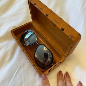 MCM Women’s Blue and Silver Sunglasses